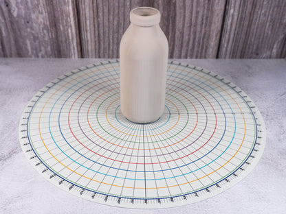 26cm Circle Divider for Pottery – Rotary Clay Trimming Disc - Ceramind® Tools