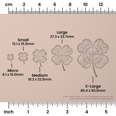 4-Leafed Clover Stamps - Photo Textured - Ceramind® Tools