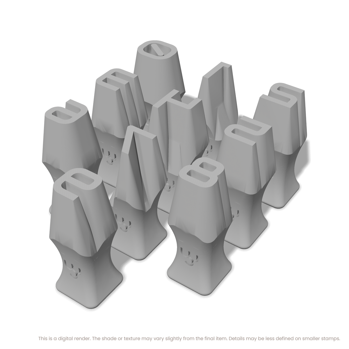 Audiowide | Number Stamp Sets - Ceramind® Tools