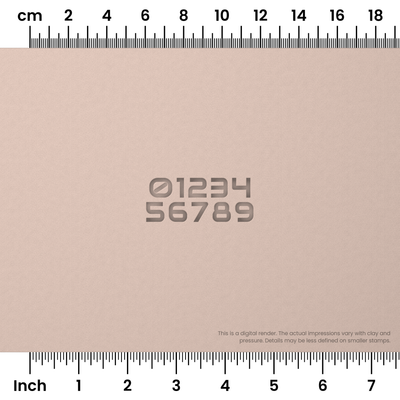 Audiowide | Number Stamp Sets - Ceramind® Tools