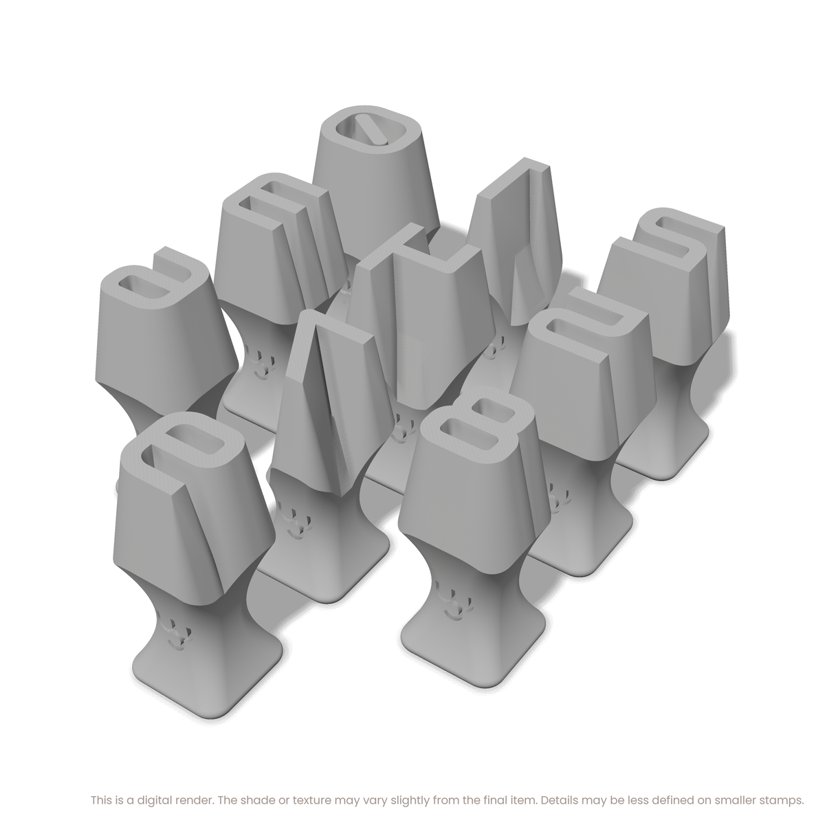 Audiowide | Number Stamp Sets - Ceramind® Tools