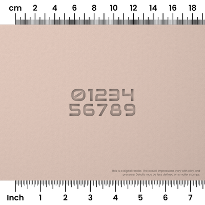 Audiowide | Number Stamp Sets - Ceramind® Tools