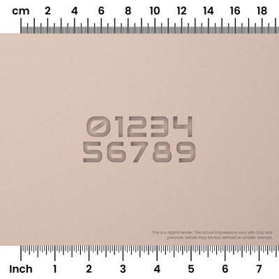 Audiowide | Number Stamp Sets - Ceramind® Tools