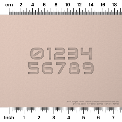 Audiowide | Number Stamp Sets - Ceramind® Tools
