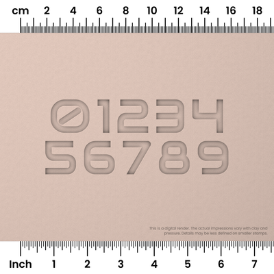 Audiowide | Number Stamp Sets - Ceramind® Tools