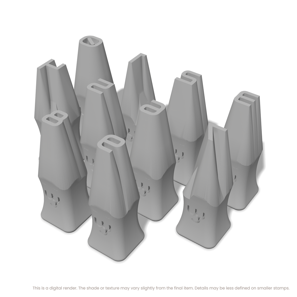 Audiowide | Number Stamp Sets - Ceramind® Tools