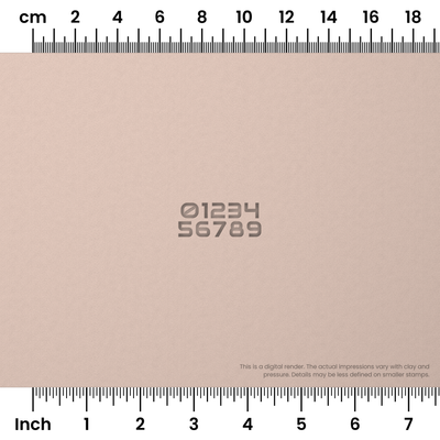 Audiowide | Number Stamp Sets - Ceramind® Tools
