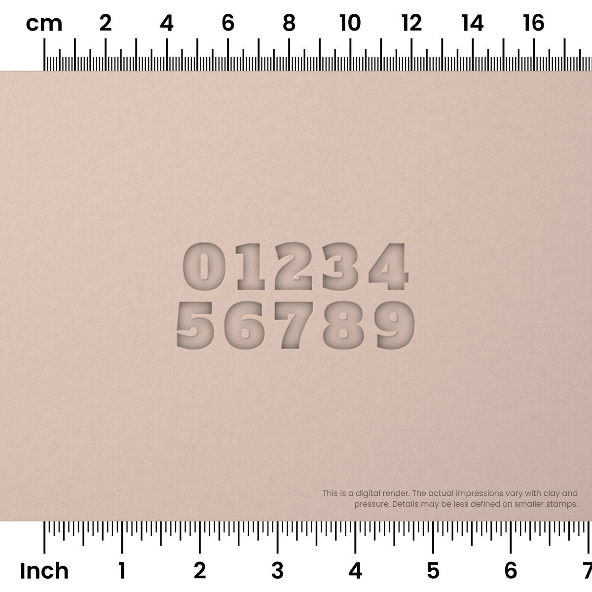 Alfa Slab One | Number Stamp Sets - Ceramind® Tools