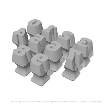 Alfa Slab One | Number Stamp Sets - Ceramind® Tools