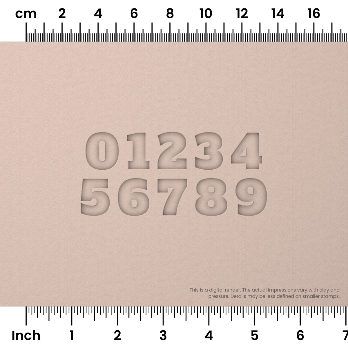 Alfa Slab One | Number Stamp Sets - Ceramind® Tools