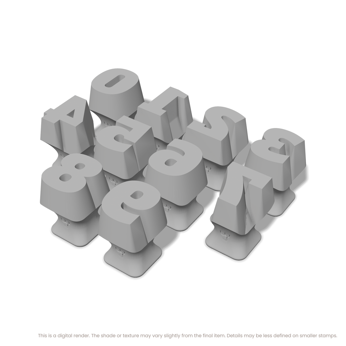Alfa Slab One | Number Stamp Sets - Ceramind® Tools