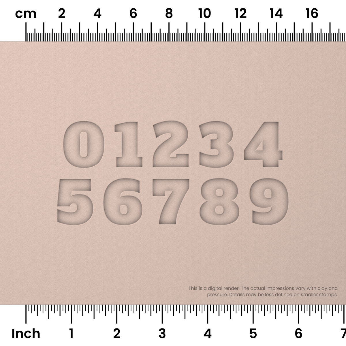 Alfa Slab One | Number Stamp Sets - Ceramind® Tools