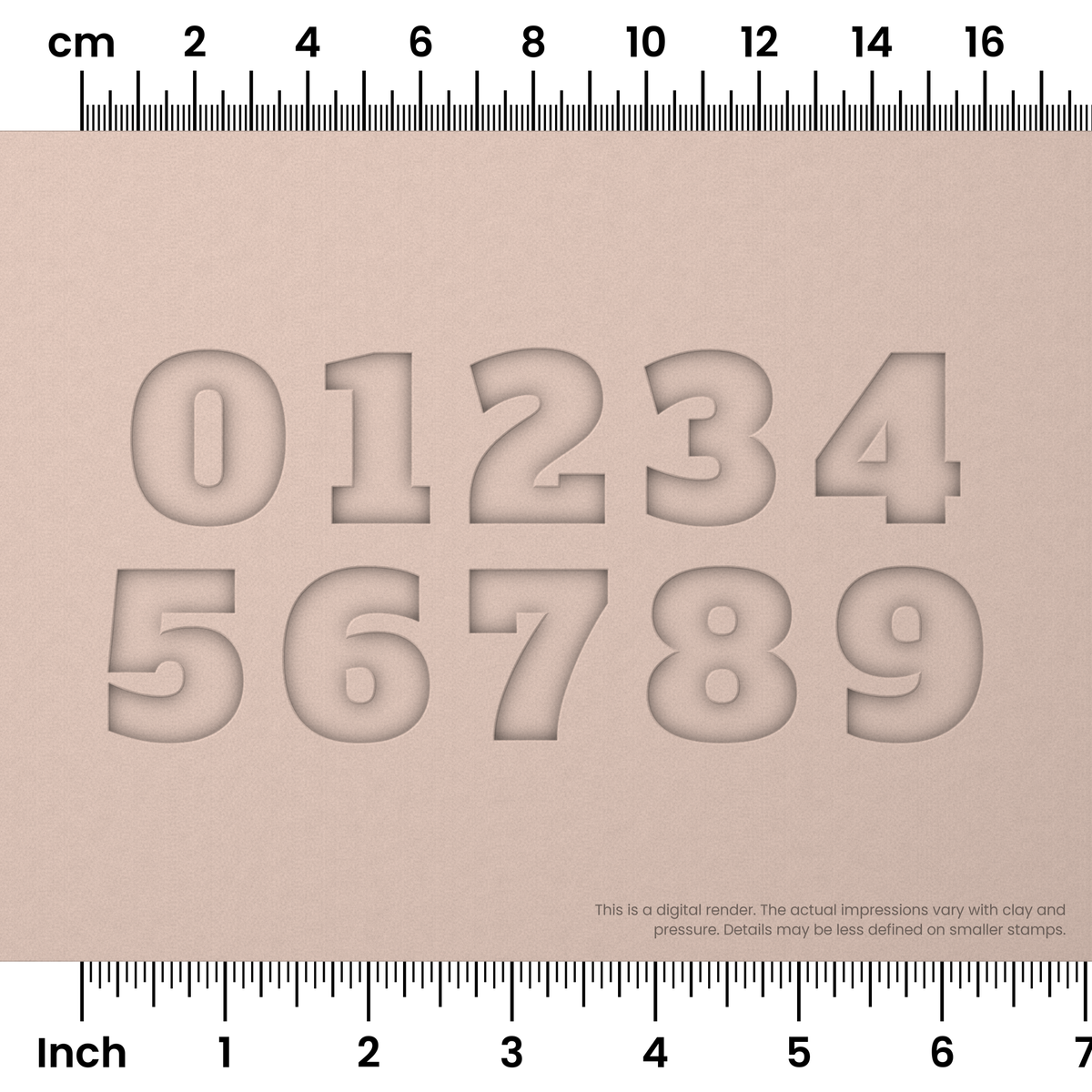 Alfa Slab One | Number Stamp Sets - Ceramind® Tools