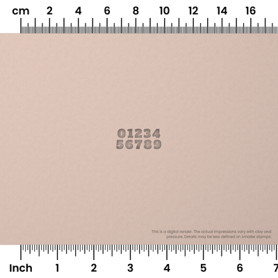 Alfa Slab One | Number Stamp Sets - Ceramind® Tools
