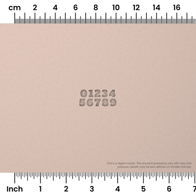 Alfa Slab One | Number Stamp Sets - Ceramind® Tools