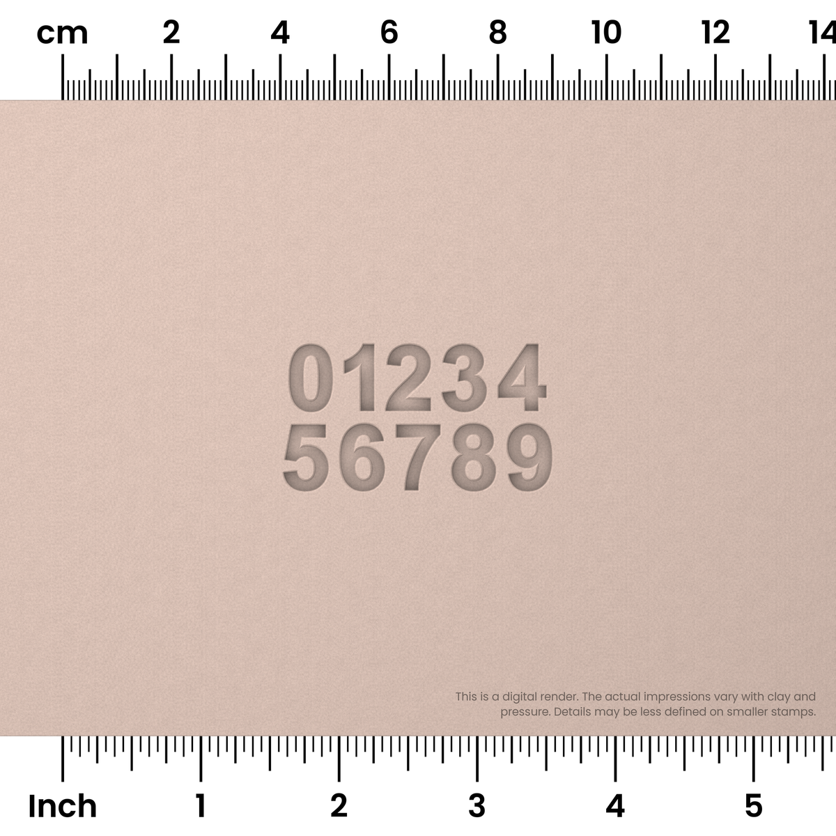 Arial Bold | Number Stamp Sets - Ceramind® Tools
