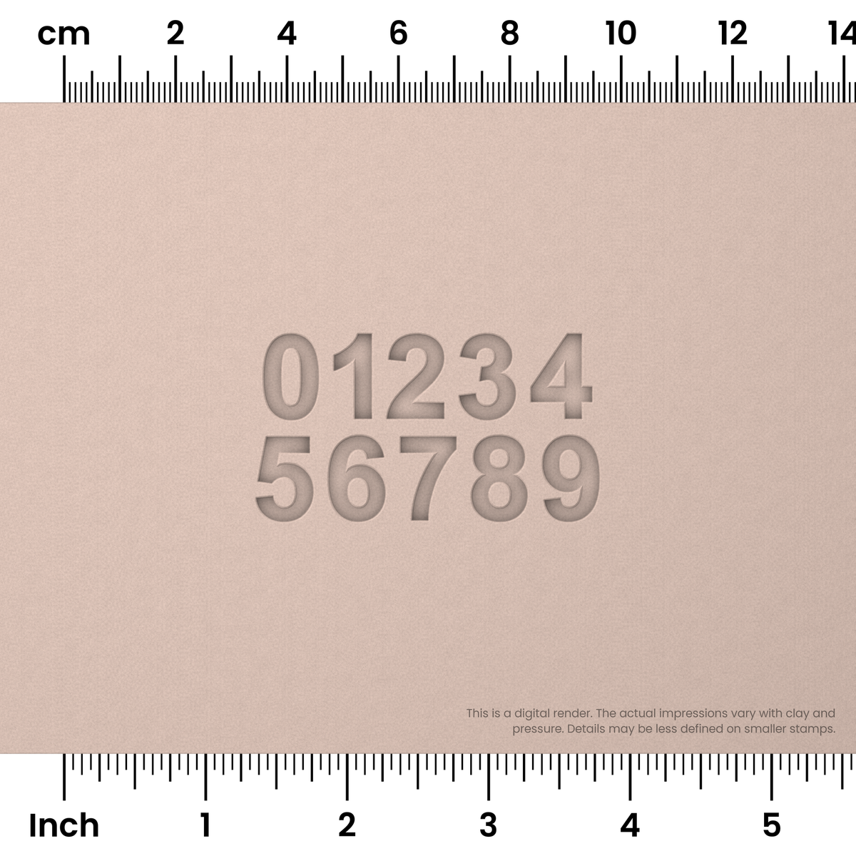 Arial Bold | Number Stamp Sets - Ceramind® Tools