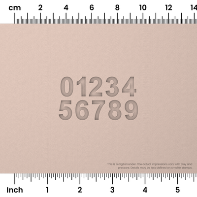 Arial Bold | Number Stamp Sets - Ceramind® Tools