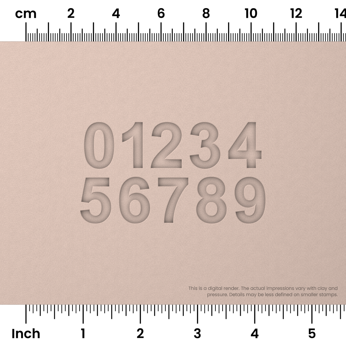 Arial Bold | Number Stamp Sets - Ceramind® Tools