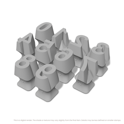 Arial Bold | Number Stamp Sets - Ceramind® Tools