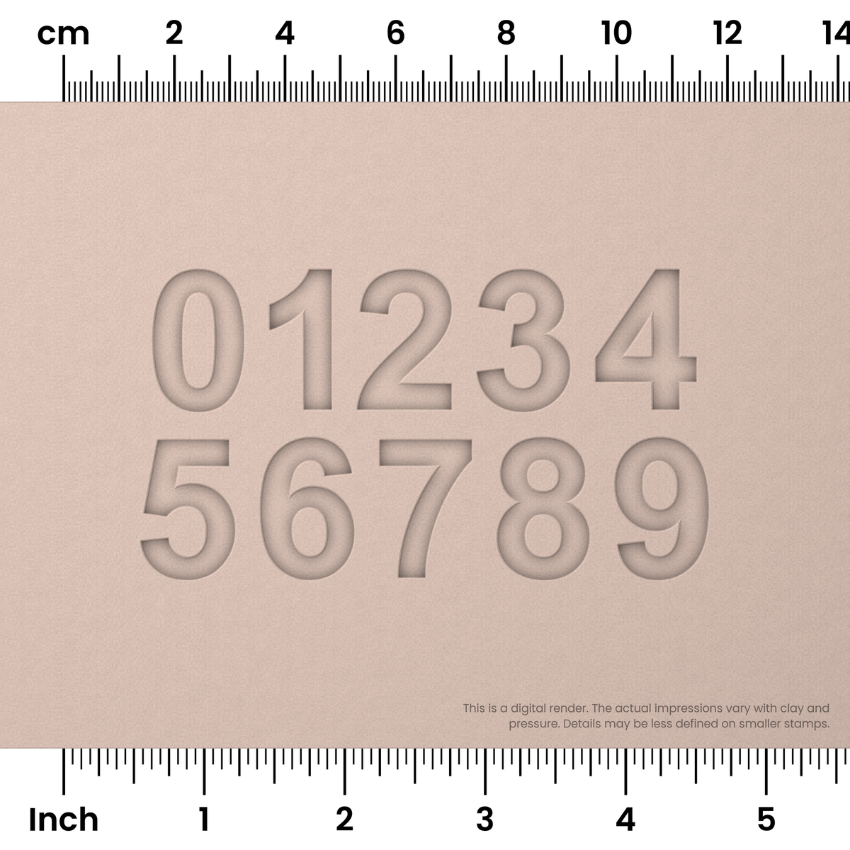 Arial Bold | Number Stamp Sets - Ceramind® Tools