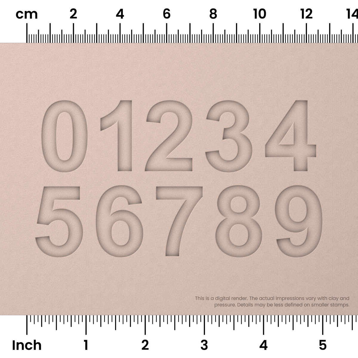 Arial Bold | Number Stamp Sets - Ceramind® Tools