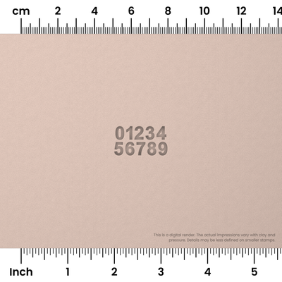 Arial Bold | Number Stamp Sets - Ceramind® Tools