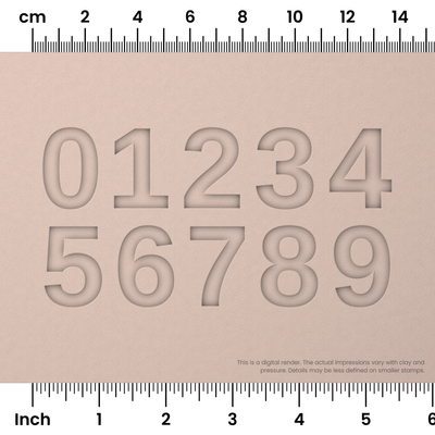 Arimo | Number Stamp Sets - Ceramind® Tools