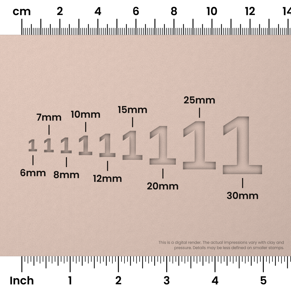 Arimo | Number Stamp Sets - Ceramind® Tools