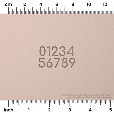 Comfortaa | Number Stamp Sets - Ceramind® Tools