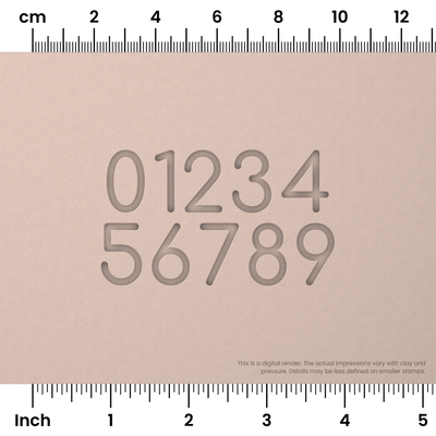 Comfortaa | Number Stamp Sets - Ceramind® Tools