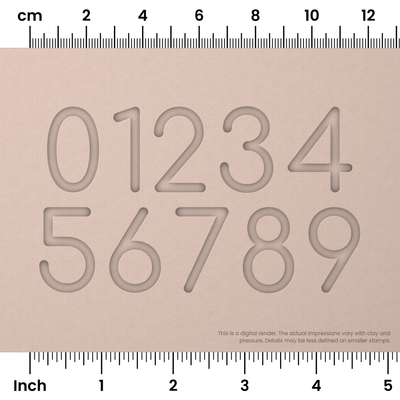 Comfortaa | Number Stamp Sets - Ceramind® Tools