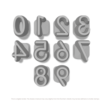 Comfortaa | Number Stamp Sets - Ceramind® Tools