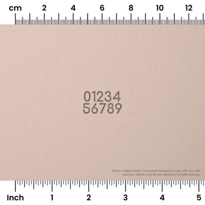 Comfortaa | Number Stamp Sets - Ceramind® Tools