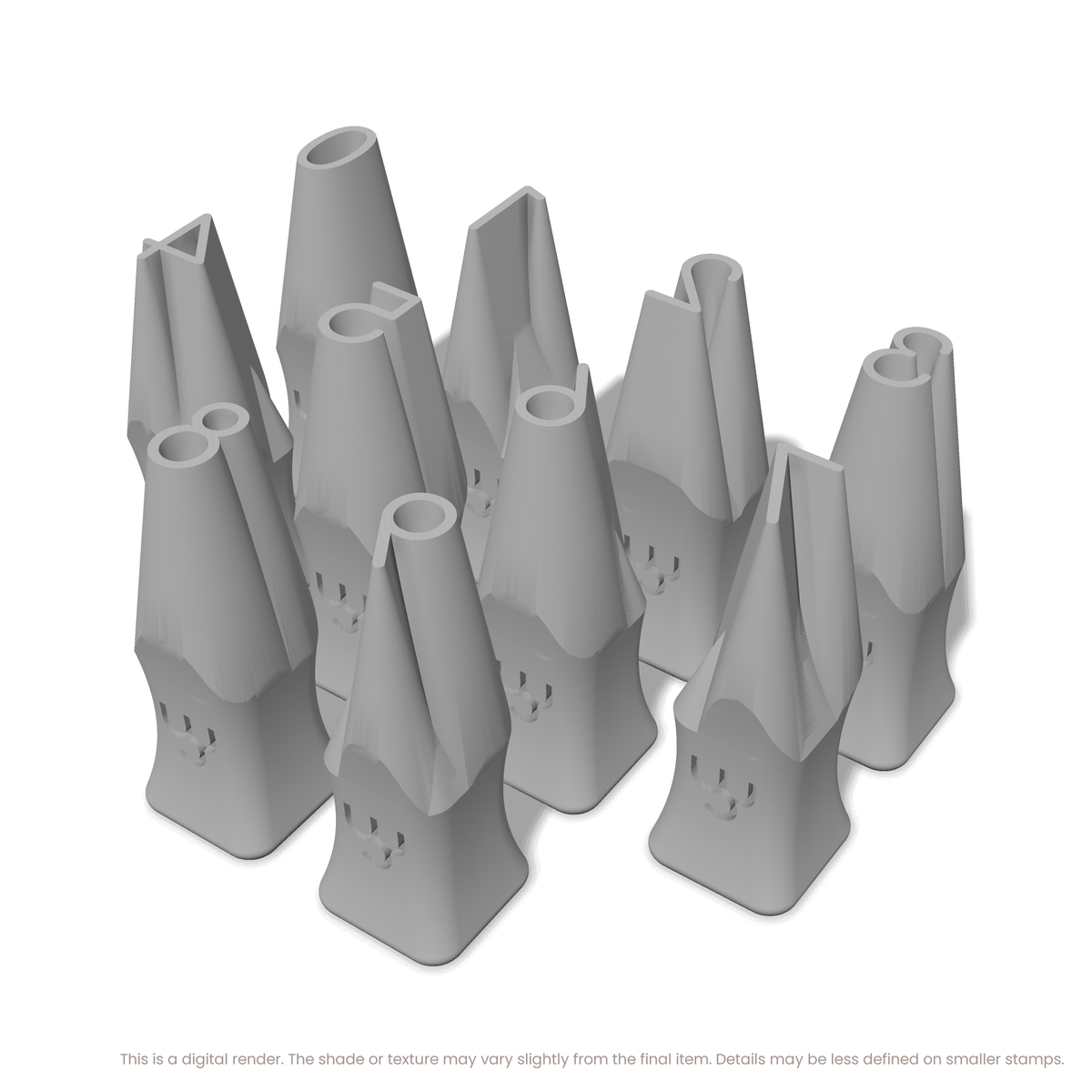 Comfortaa | Number Stamp Sets - Ceramind® Tools