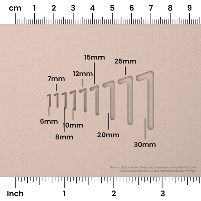 Comfortaa | Number Stamp Sets - Ceramind® Tools