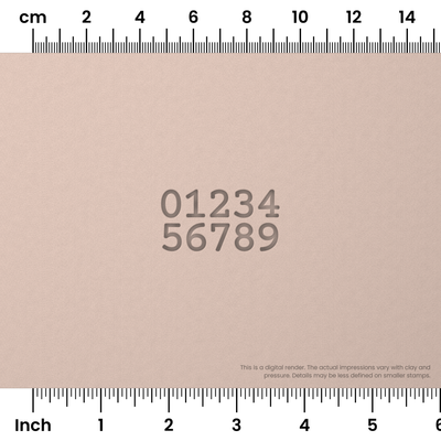 Courier Prime | Number Stamp Sets - Ceramind® Tools