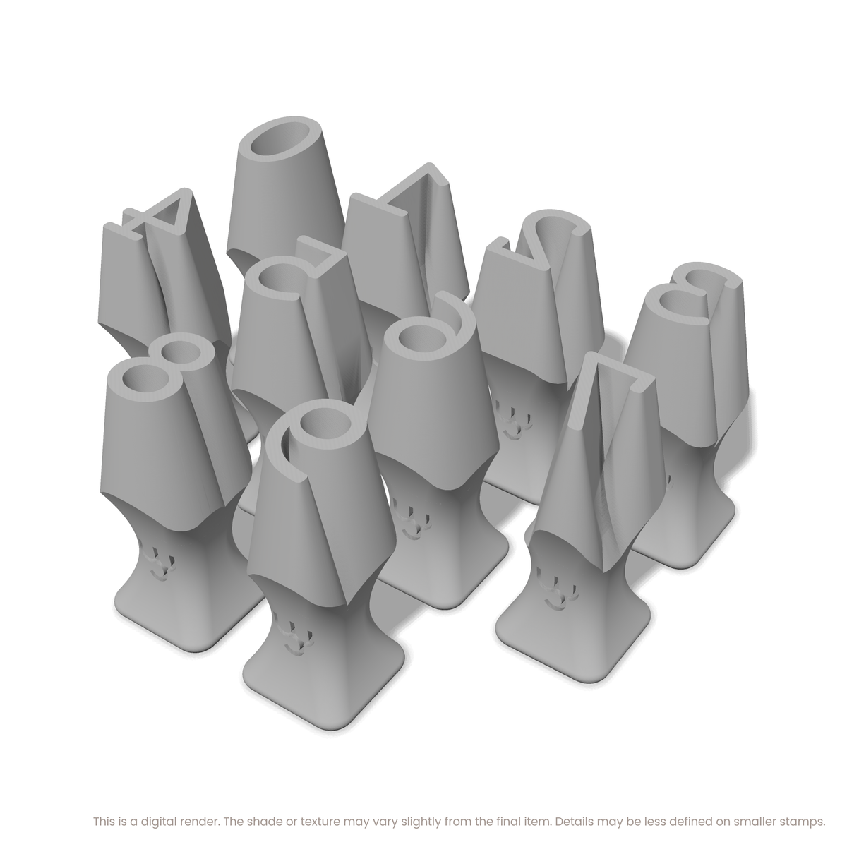 Courier Prime | Number Stamp Sets - Ceramind® Tools