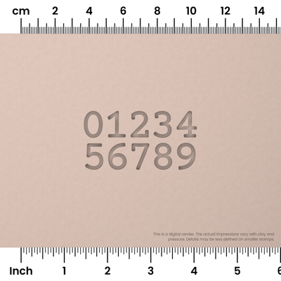 Courier Prime | Number Stamp Sets - Ceramind® Tools