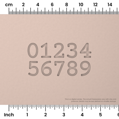 Courier Prime | Number Stamp Sets - Ceramind® Tools