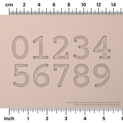 Courier Prime | Number Stamp Sets - Ceramind® Tools