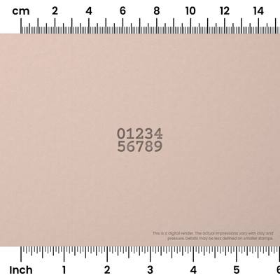Courier Prime | Number Stamp Sets - Ceramind® Tools