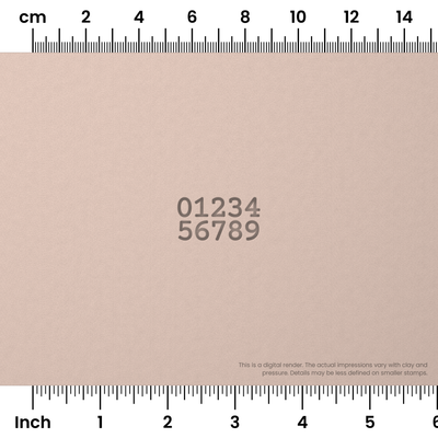 Courier Prime | Number Stamp Sets - Ceramind® Tools