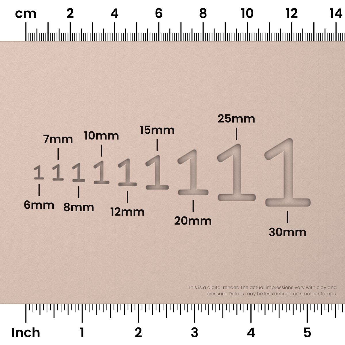 Courier Prime | Number Stamp Sets - Ceramind® Tools