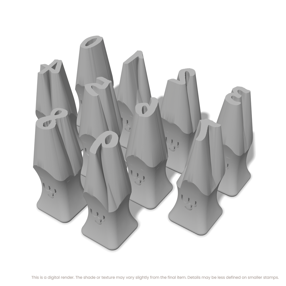 Caveat Brush | Number Stamp Sets - Ceramind® Tools
