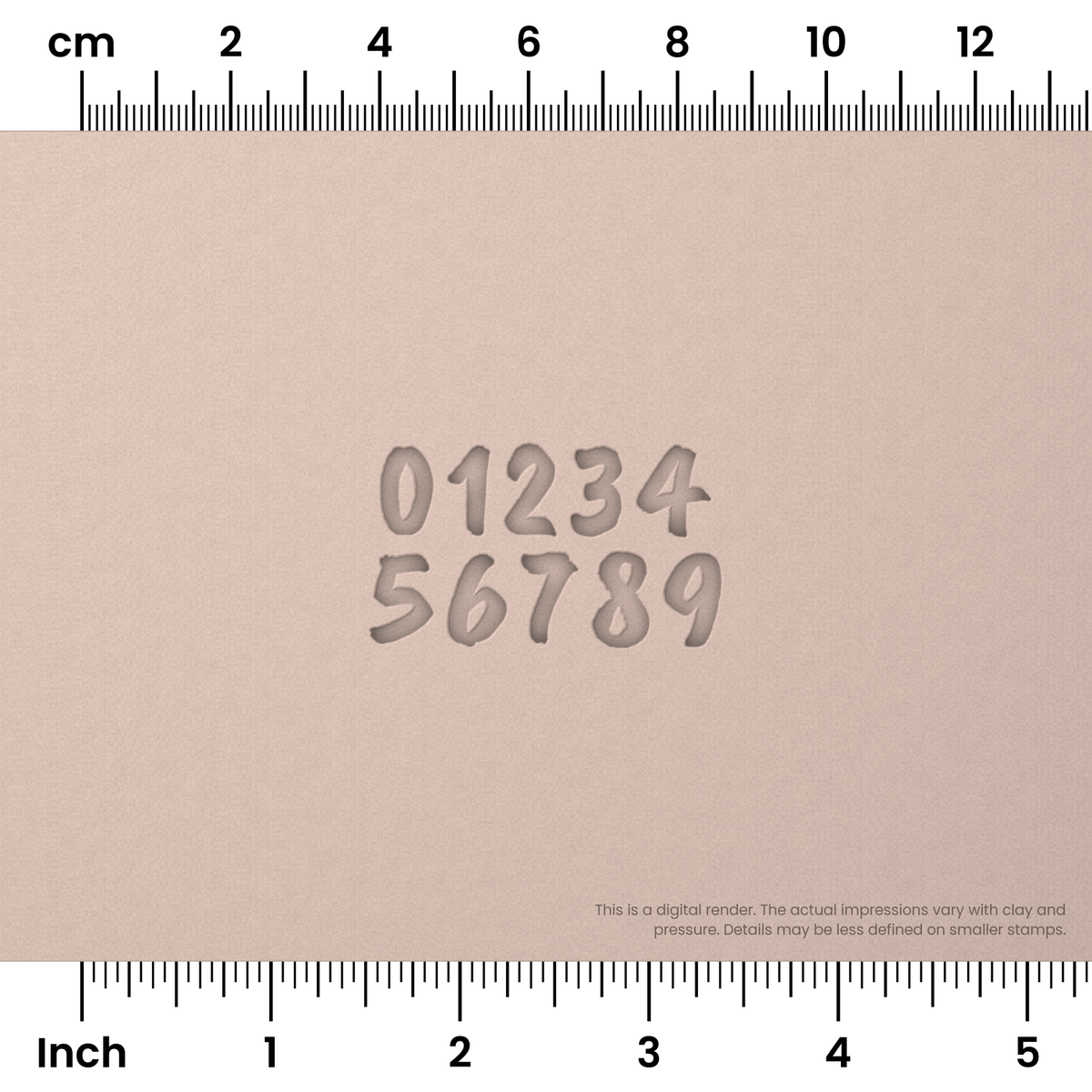 Caveat Brush | Number Stamp Sets - Ceramind® Tools