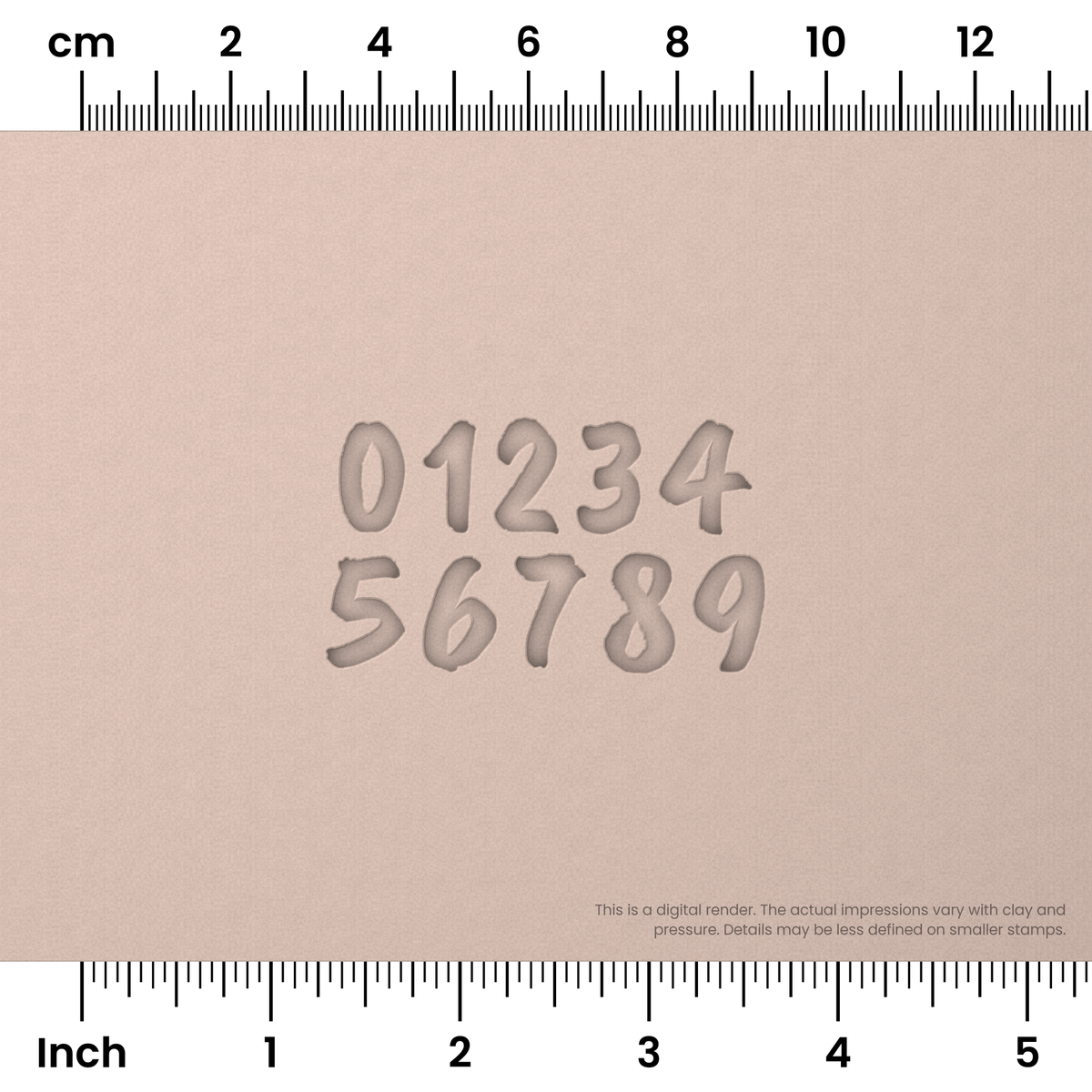 Caveat Brush | Number Stamp Sets - Ceramind® Tools