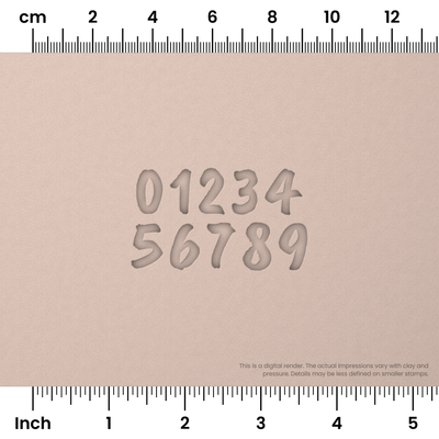 Caveat Brush | Number Stamp Sets - Ceramind® Tools