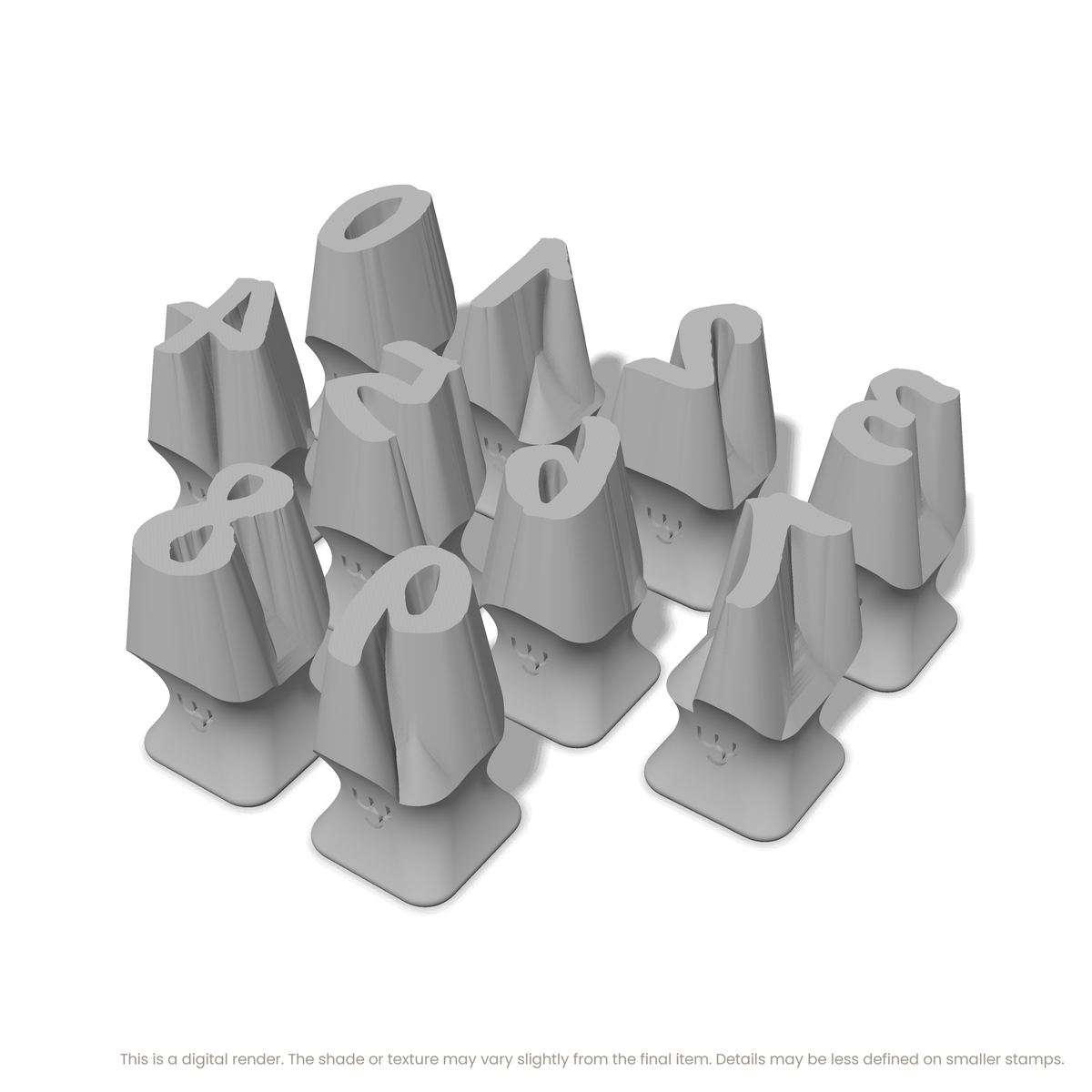 Caveat Brush | Number Stamp Sets - Ceramind® Tools