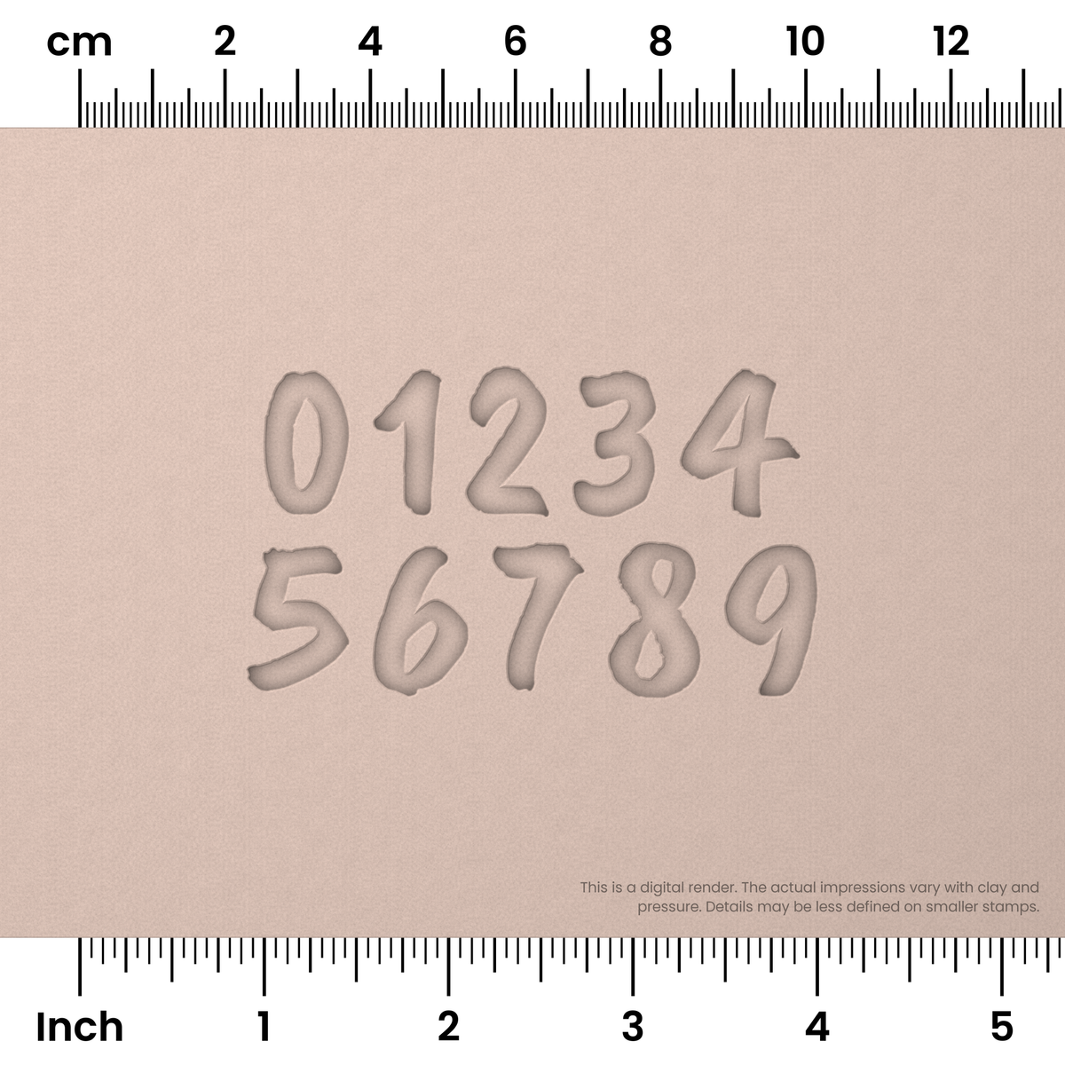 Caveat Brush | Number Stamp Sets - Ceramind® Tools